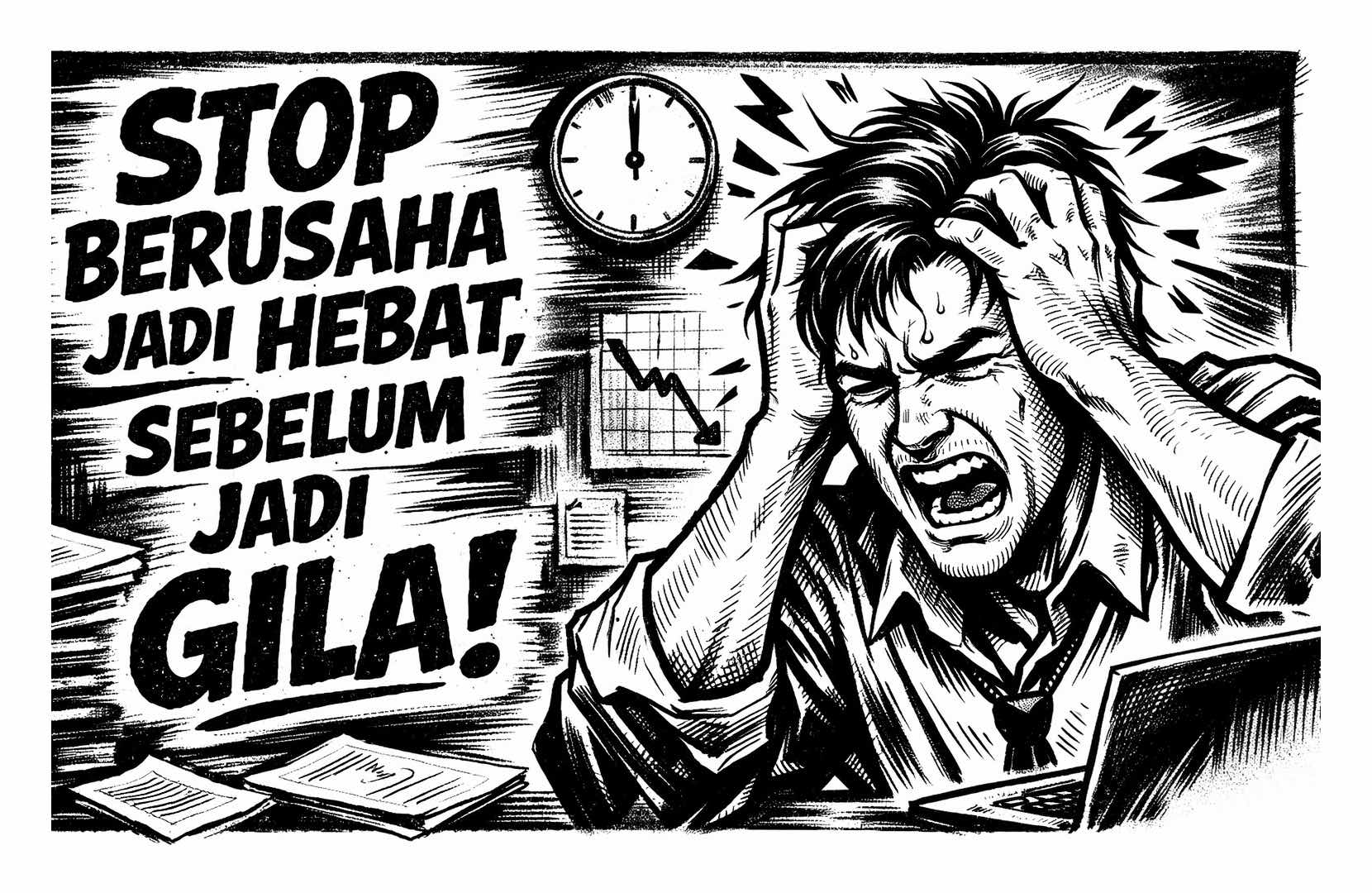 Stop Berusaha Jadi Hebat, Sebelum Jadi Gila!